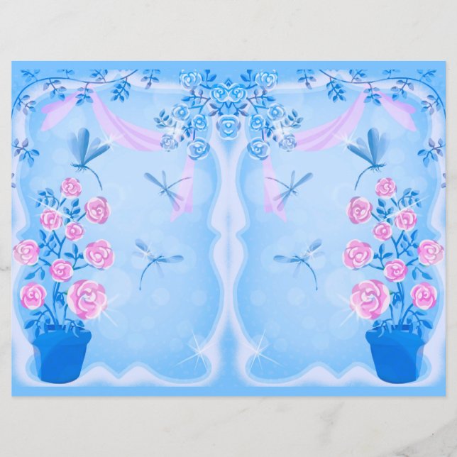 Dragonlies et papier rose (Devant)