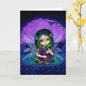 "Dragonling carte de voeux de jardin II" (Fleur jaune)