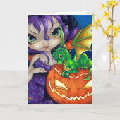 "Dragonling chéri carte de voeux d'II" (Fleur jaune)