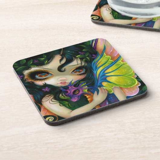 "Dragonling chéri dessous de verre de V" (Côté gauche)