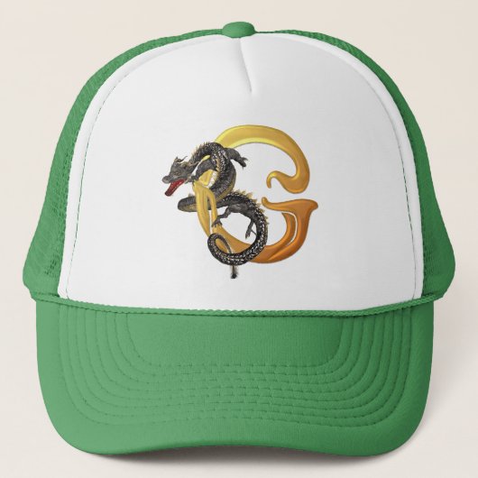 Dragonlore Initiaal G Trucker Pet (Voorkant)