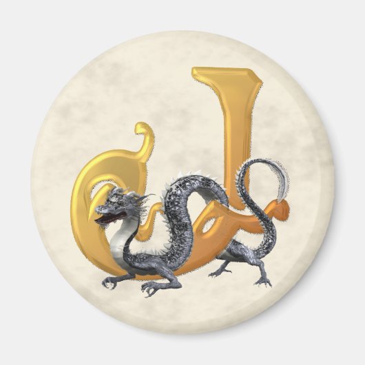 Dragonlore Initiaal J Magneet (Voorkant)