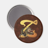 Dragonlore Initiaal Z Magneet (Voorkant / Achterkant)