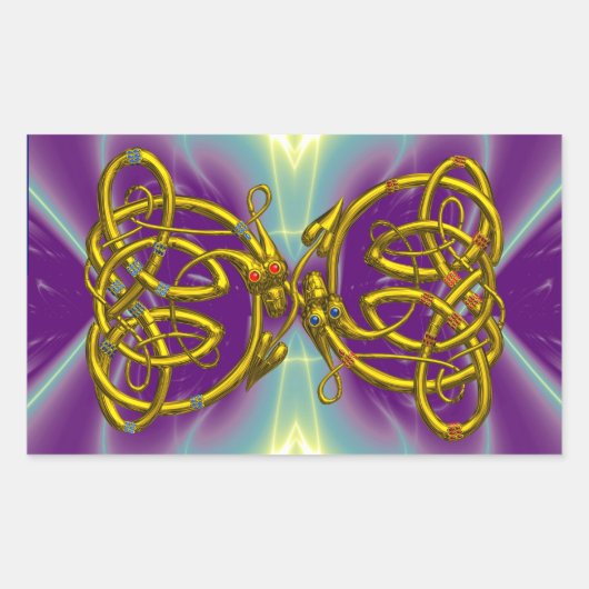 DRAGONLOVE RECHTHOEKIGE STICKER (Voorkant)