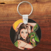 Dragons als vrienden sleutelhanger (Voorkant)