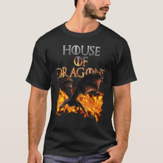 Dragons and Fire Cool Fantasy T-shirt