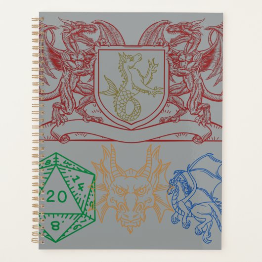 Dragons avec dés (Devant)