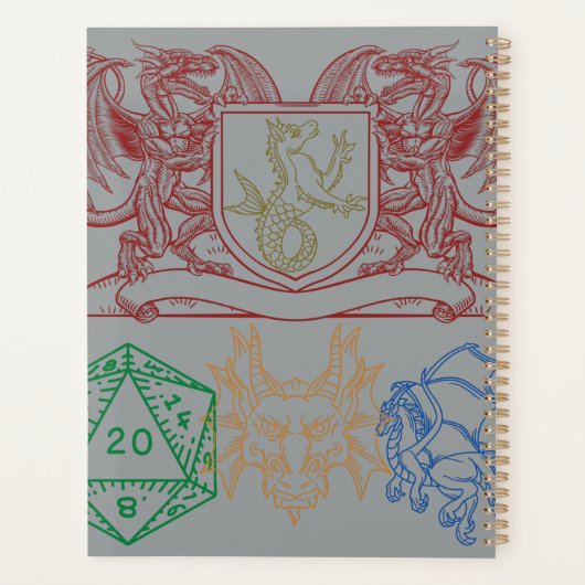 Dragons avec dés (Dos)