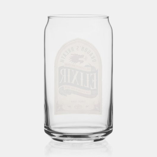 Dragon's Breath Elixir Halloween Blikvorm Glas (Achterkant)