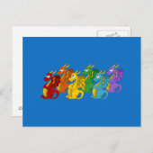 Dragons cartoon briefkaart (Voorkant / Achterkant)