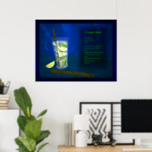 Dragons Cocktail Bar: Caipirinha Poster (Thuiskantoor)