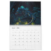 Dragons dans un calendrier de jardin de minuit (Mar 2026)