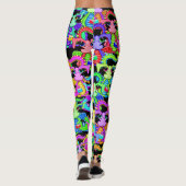 Dragons de dessin coloré Leggings (Dos)