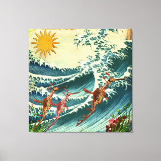 Dragons de mer Toile d'eau brute