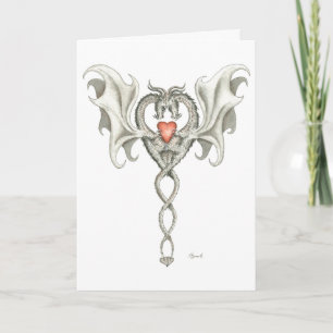 Dragons en amour - Carte de voeux