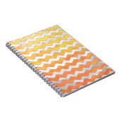 Dragons Eye Oranje Chevron Pattern Notitieboek (Rechterzijde)