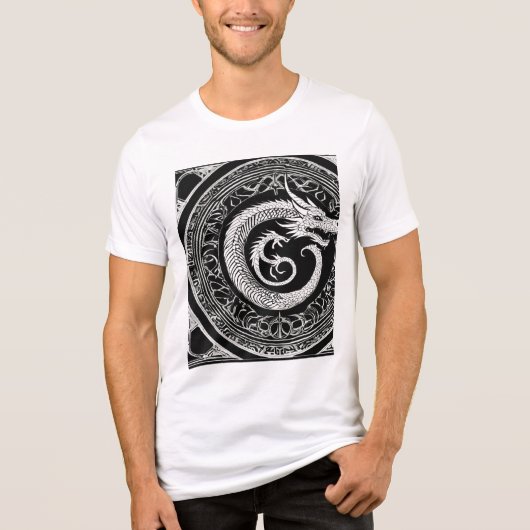 Dragon's Fury: Fierce Graphic T-shirt (Voorkant)
