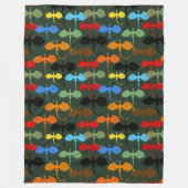 Dragons Green Flight Fantasy Fleece Deken (Voorkant)