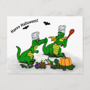 Dragons - Happy Halloween! Vandaag ga ik koken Briefkaart