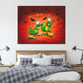 Dragons - Happy Halloween! Vandaag ga ik koken Canvas Afdruk (Insitu (Slaapkamer))