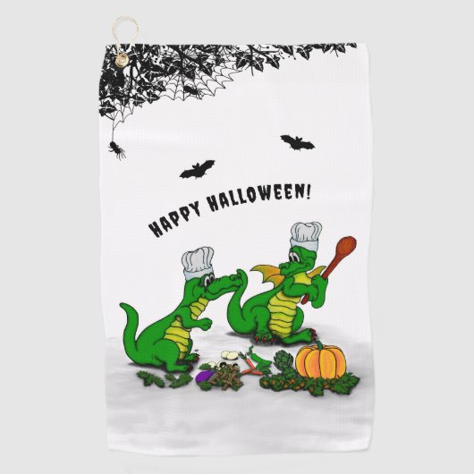 Dragons - Happy Halloween! Vandaag ga ik koken Golfhanddoek (Voorkant)