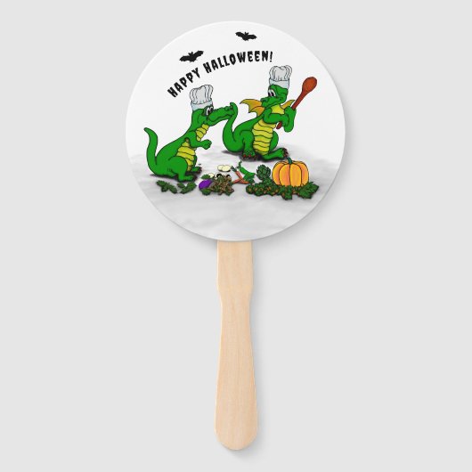 Dragons - Happy Halloween! Vandaag ga ik koken Handwaaier (Voorkant)