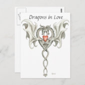 Dragons in Liefde - briefkaart (Voorkant / Achterkant)