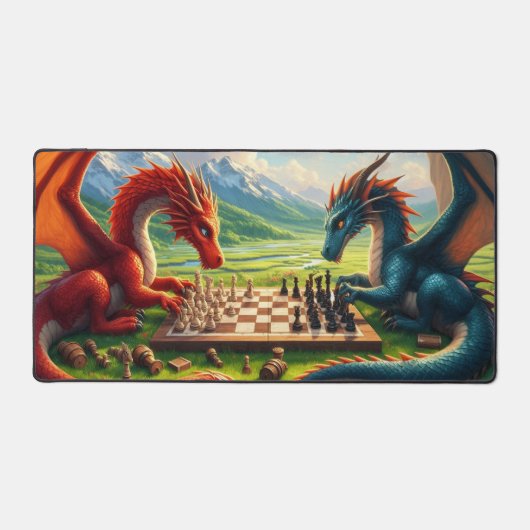 Dragons jouant aux échecs le dimanche après-midi (Recto)