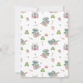 Dragons Knights Sprookjesachtig Middeleeuws Kastee Bedankkaart (Achterkant)