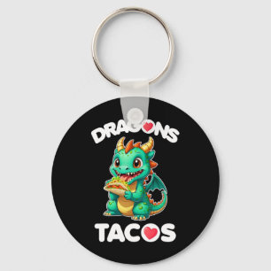 Dragons Love Tacos Cute Cinco de Mayo Mexican Food Sleutelhanger