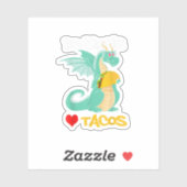 Dragons Love Tacos Sticker (Vel)