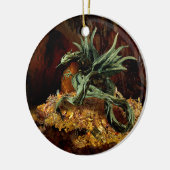 Dragon's luierversiering keramisch ornament (Links)