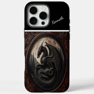 Dragon's Moonlit Vigil iPhone 16 Pro Max Hoesje