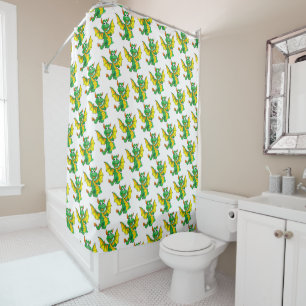 Dragons Rideau de douche pour enfants