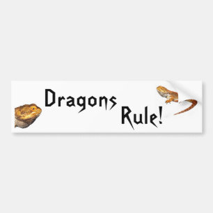 Dragons Rule! Bumpersticker