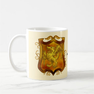 Dragons Schild Familiewapen Achternaam mok