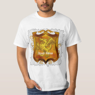 Dragons Shield Familiewapen Achternaam T-shirt