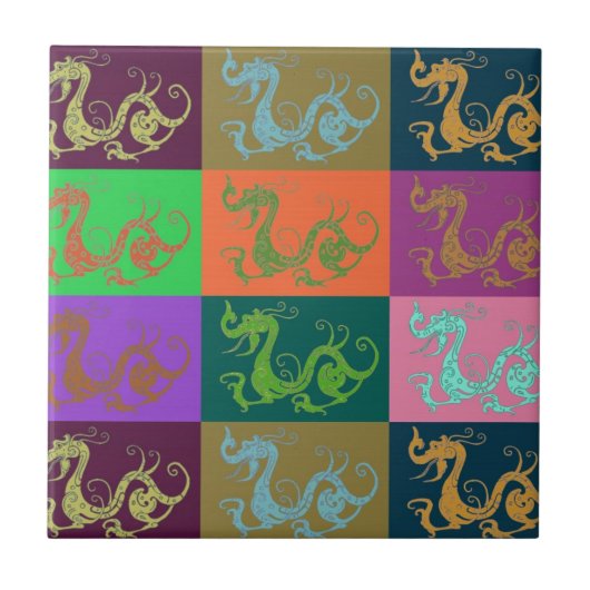Dragons Tile Tegeltje (Voorkant)
