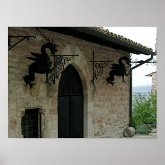 Dragons van Assisi Poster