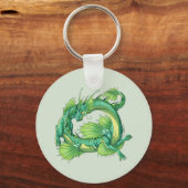 Dragons van Kalon: waterdraak van Marsh Sleutelhanger (Voorkant)