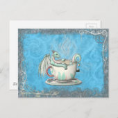 Dragons voor de theebeker: Peppermint Briefkaart (Voorkant / Achterkant)