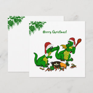 Dragons - Vrolijk kerstfeest! - Vandaag ga ik koke Feestdagenkaart