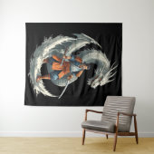 Dragon's Wrath: The Samurai Awakens /  kunst Wandkleed (In Situ (horizontaal))