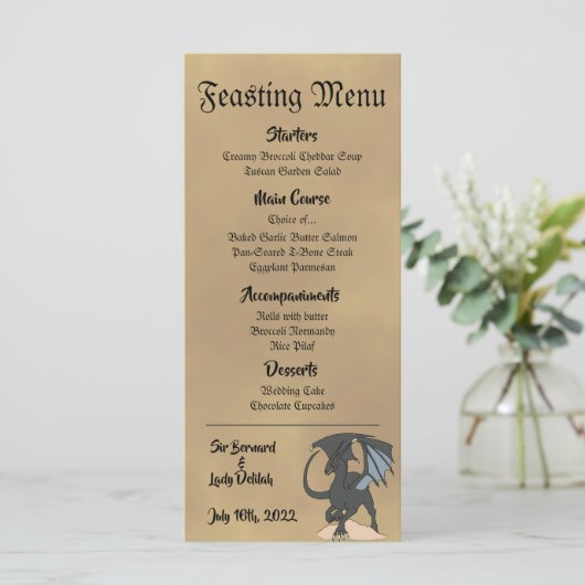 Dragonslayer Scroll Menu (Staand voorkant)