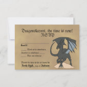 Dragonslayer Scroll RSVP Kaartje (Voorkant)