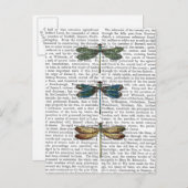 Dragonvliegen Afdrukken 2 Briefkaart (Voorkant / Achterkant)