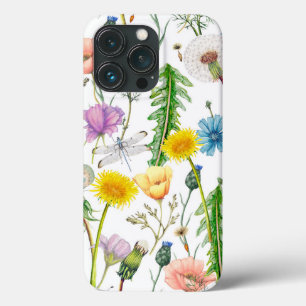 Dragonvliegen op wilde bloemen iPhone 13 pro hoesje