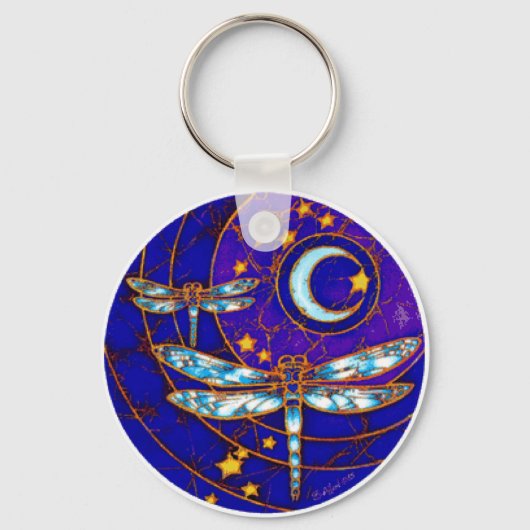 dragonvliesmaan sleutelhanger (Voorkant)