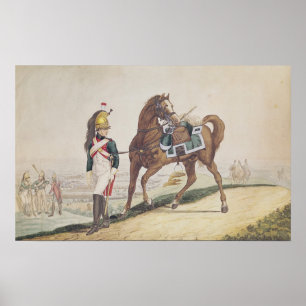 Dragoons van het Franse imperiale leger Poster