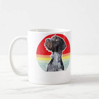 Drahthaar hond Duitse draadharige pointer jachthon Koffiemok